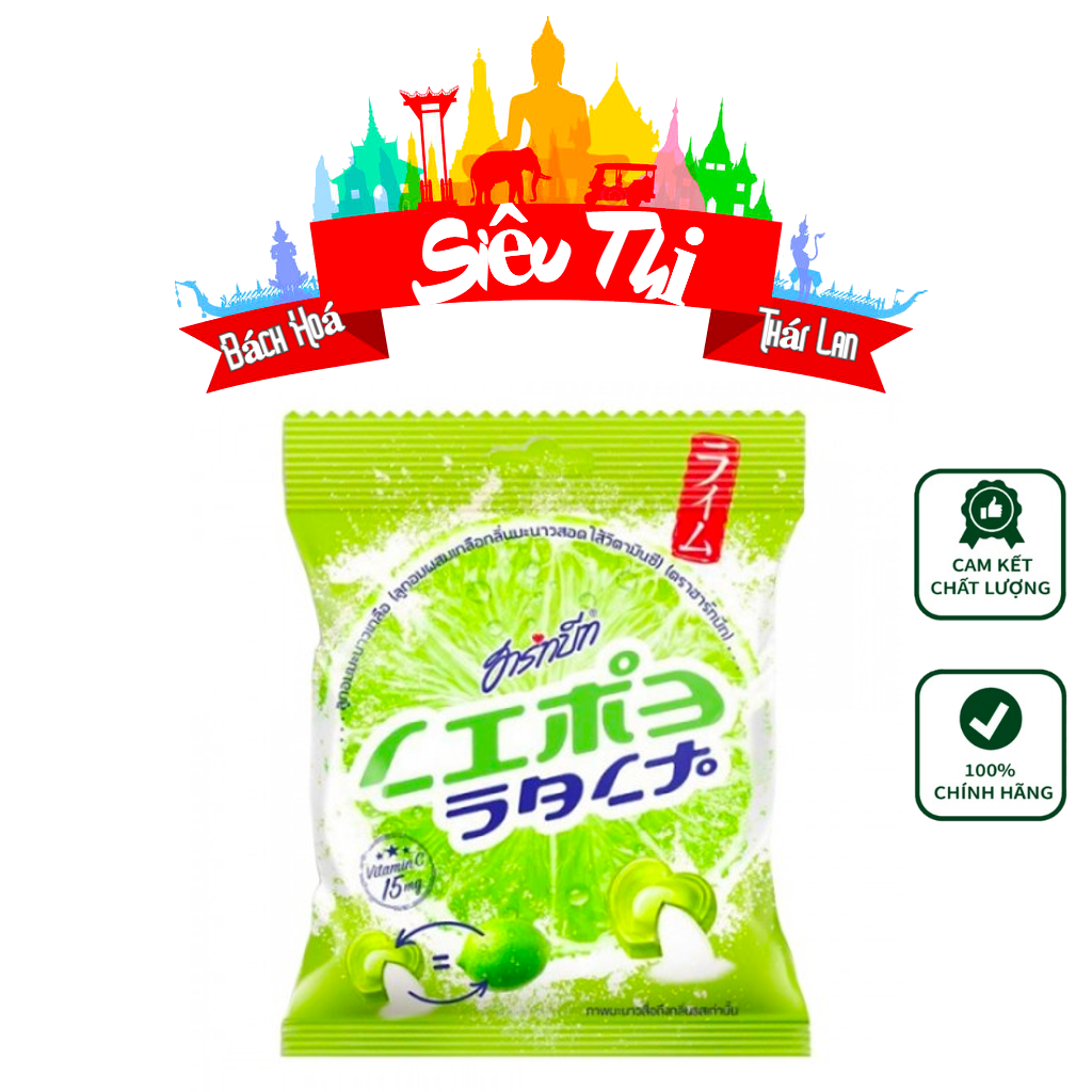 Kẹo chanh muối Thái Lan 100g - hàng nội địa [có tem đỏ]