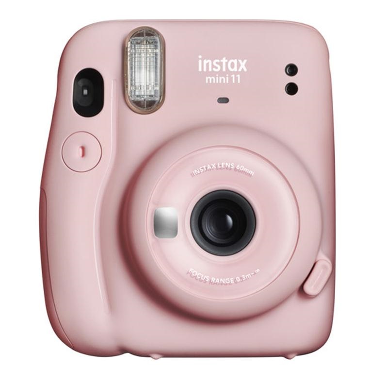 [hcm]máy chụp ảnh lấy liền - fujifilm instax mini 11 blush pink (hồng) tặng kèm 10 film - dự kiến giao 24 6 2