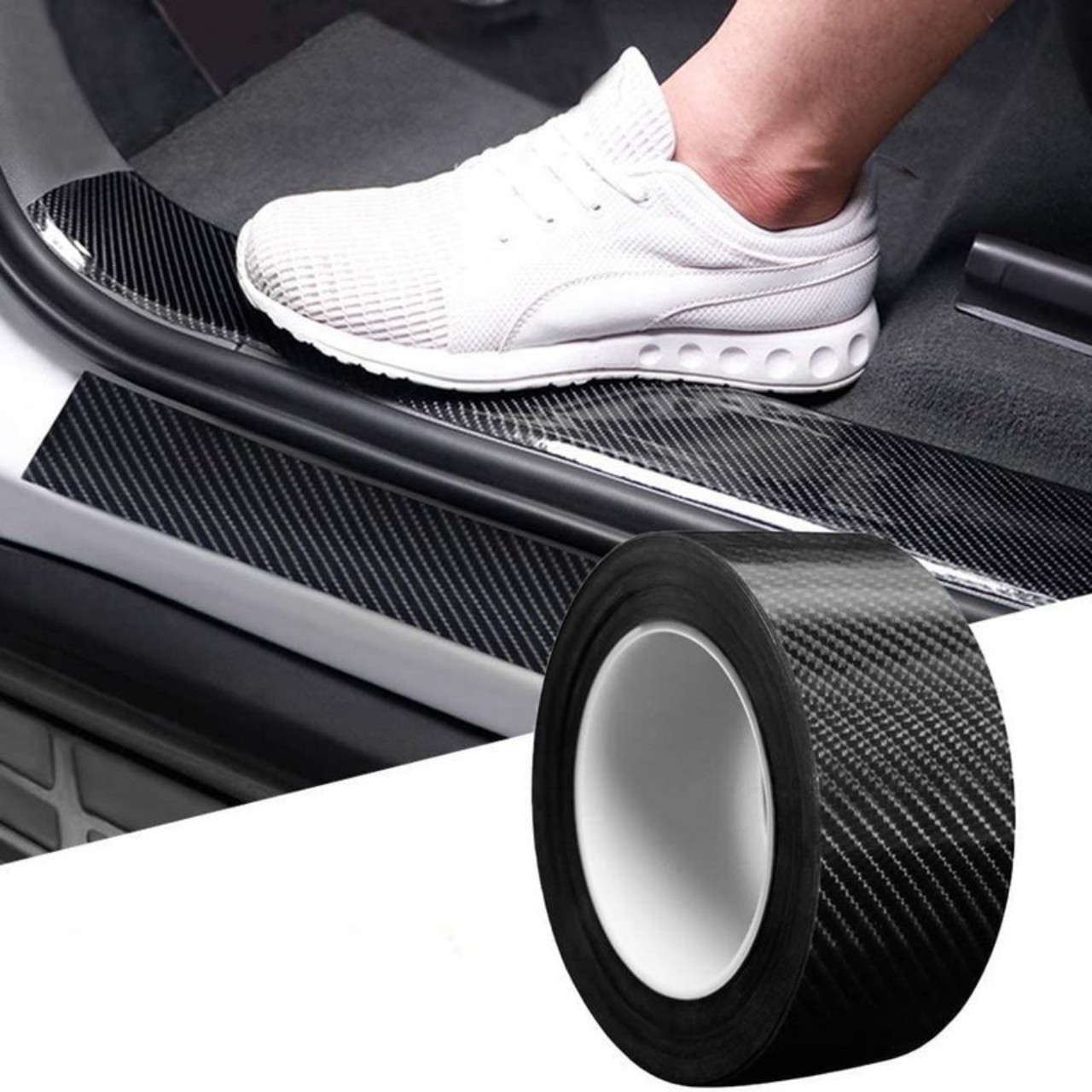 Cuộn dán nano chống xước bậc lên xuống, vè, chống trầy cốp bảo vệ xe
