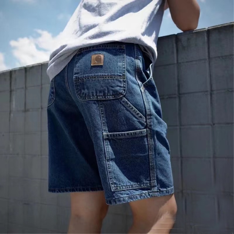 CARHARTT WIP tooling denim shorts five-point trousers cotton washed to make old