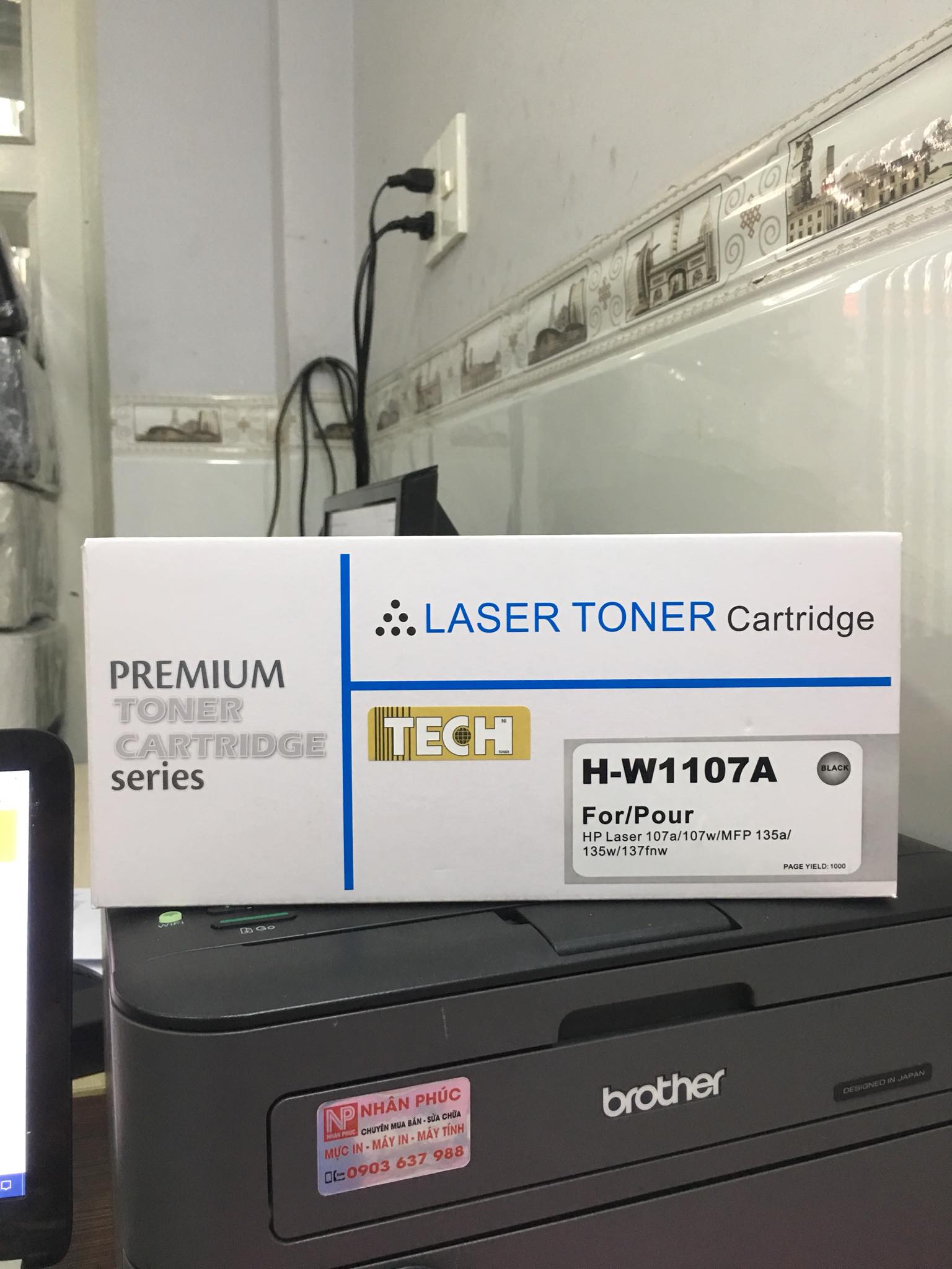 Hộp mực in hp dùng cho máy : hp laser 170a /107w /mfp 135a /135w /137fnw