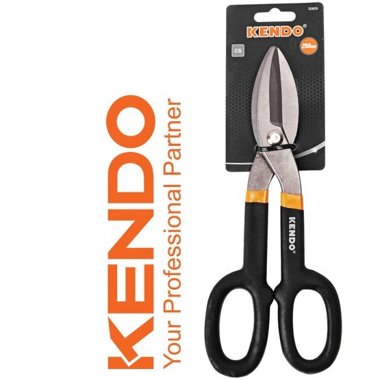 Kéo cắt tôn tole 10inch 250mm tin snip Kendo 30809 chất liệu cao cấp bền bỉ chống va đập thiết kế chắc chắn đảm bảo an toàn cho người sử dụng