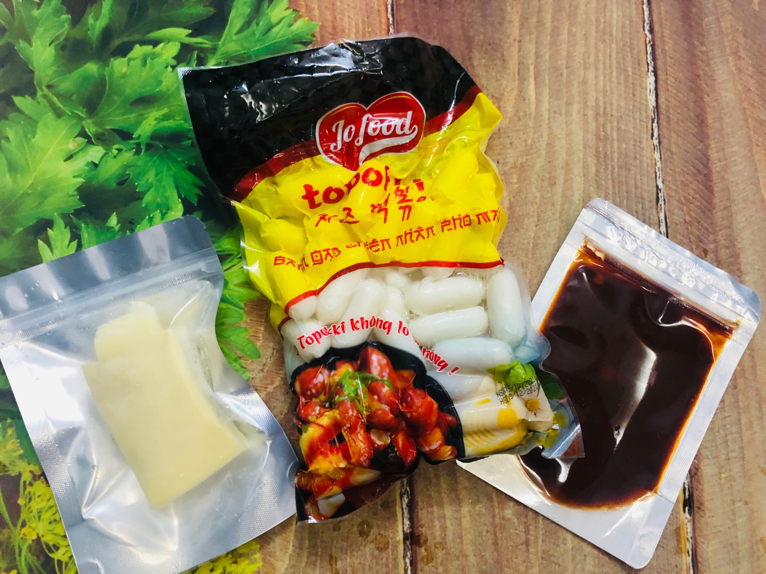 Combo nấu bánh gạo phô mai 5món