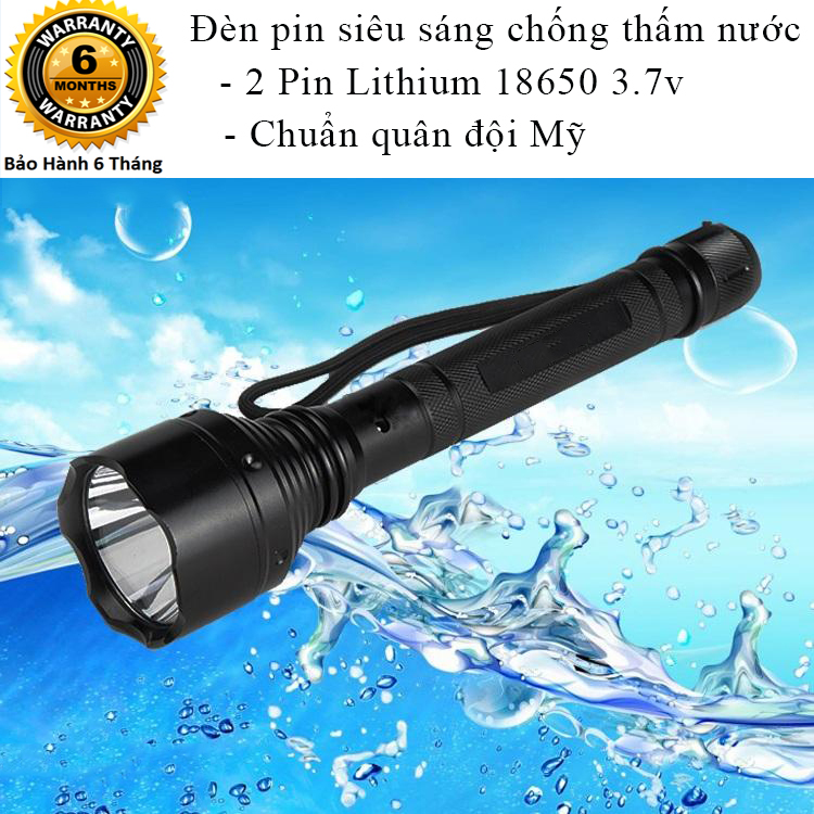 Đèn Pin Chiếu Xa 600m, Đèn Pin Siêu Sáng Chính Hãng LY-S015 Chống Nước, Tặng Pin Sạc Cực Bền thuộc Top Sản Phẩm Đèn Pin Siêu Sáng, Đèn Pin Police