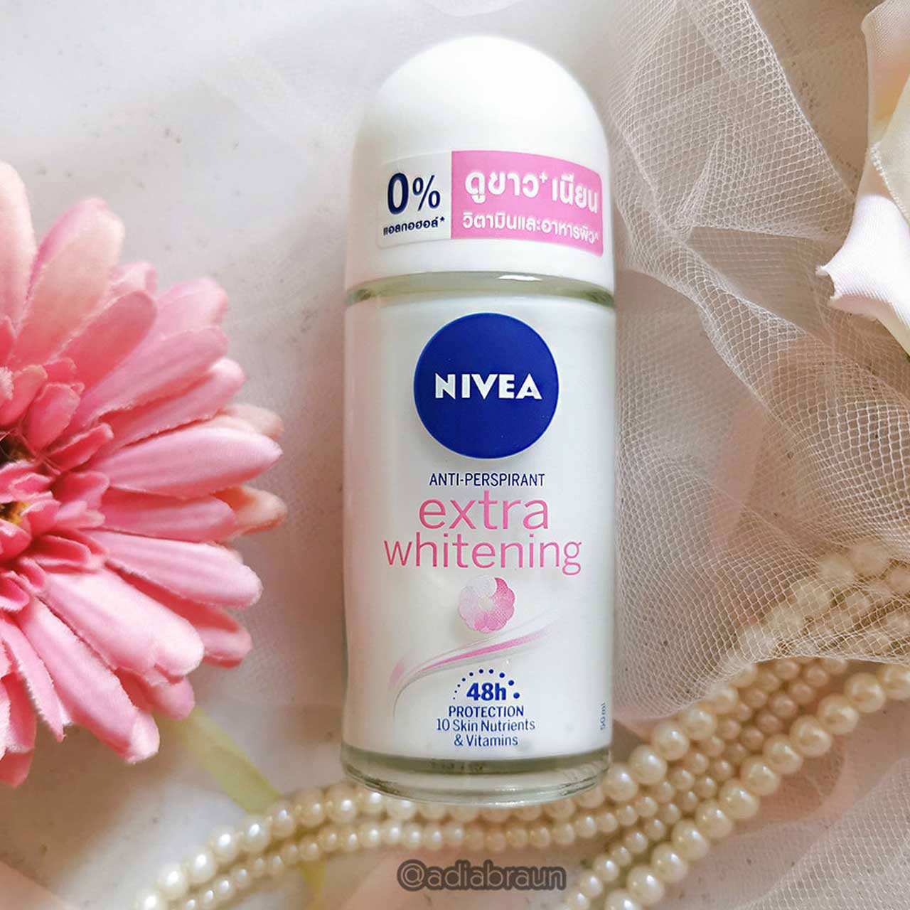 Lăn ngăn mùi nữ khô thoáng nivea 25ml thái lan