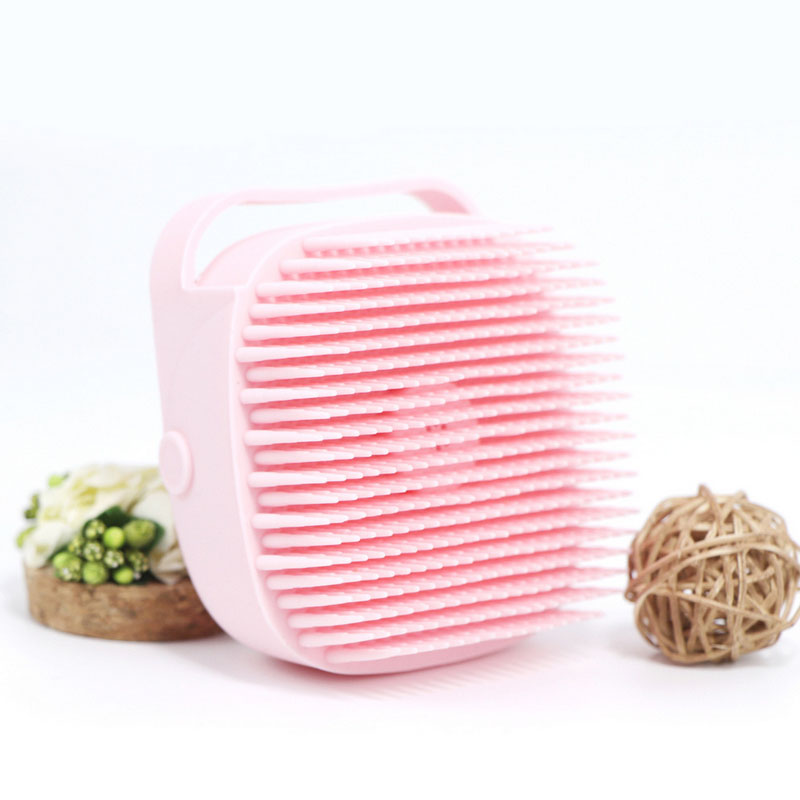 Bàn Chải Massage Cơ Thể Khi Tắm Bằng Silicon Mềm Mại Không Đau Thiết Kế Móc Có Thể Treo Tiện Lợi Đa Năng