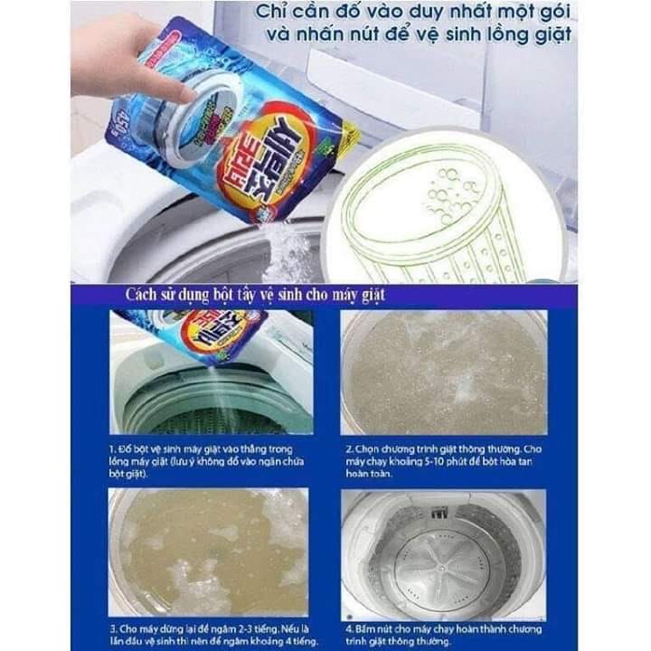 💥bột tẩy lồng máy giặt