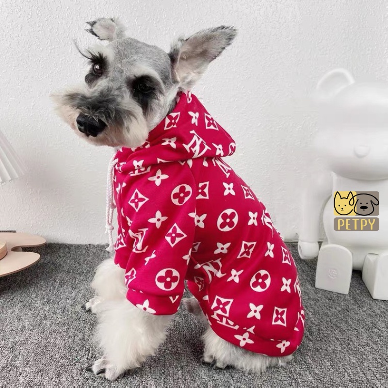 Chewy Vuitton Retro Monogram Sweater  Puppy Protection
