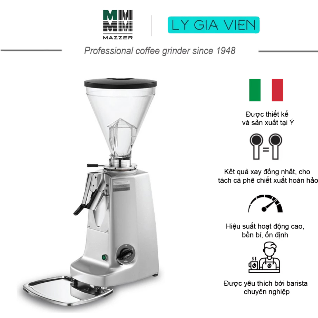 Mazzer super jolly grocery máy xay cà phê bán tự động cao cấp xuất xứ ý