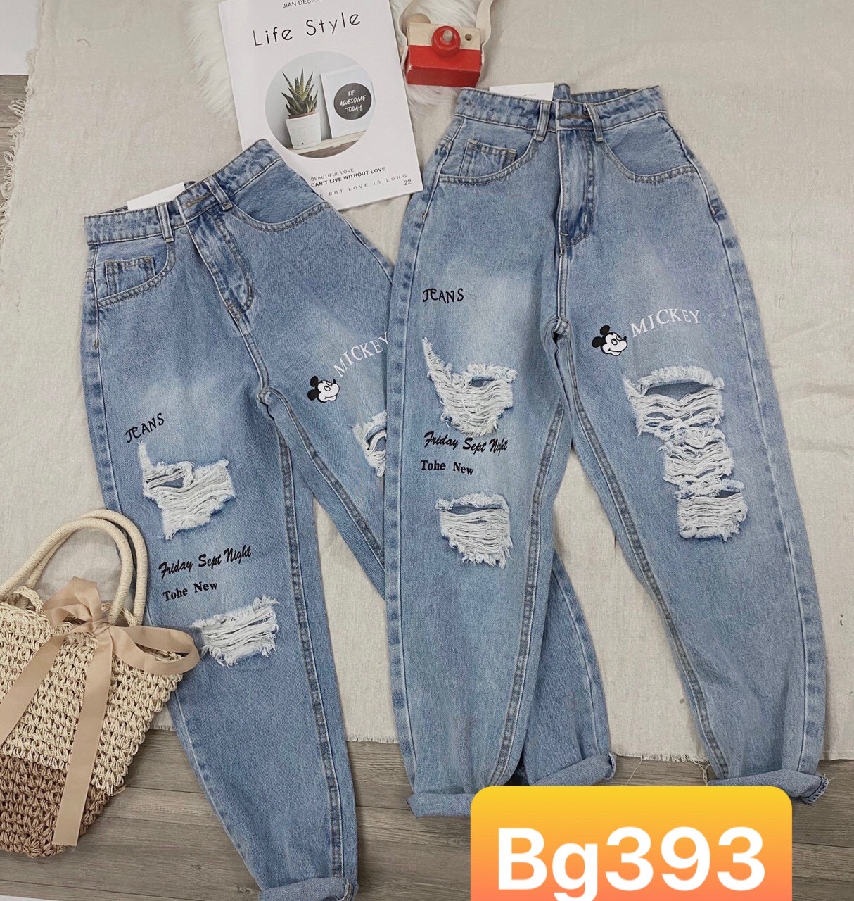 QUẦN JEAN BAGGY NỮ CAO CẤP CÁ TÍNH NGỌC ANH SHOP BG651