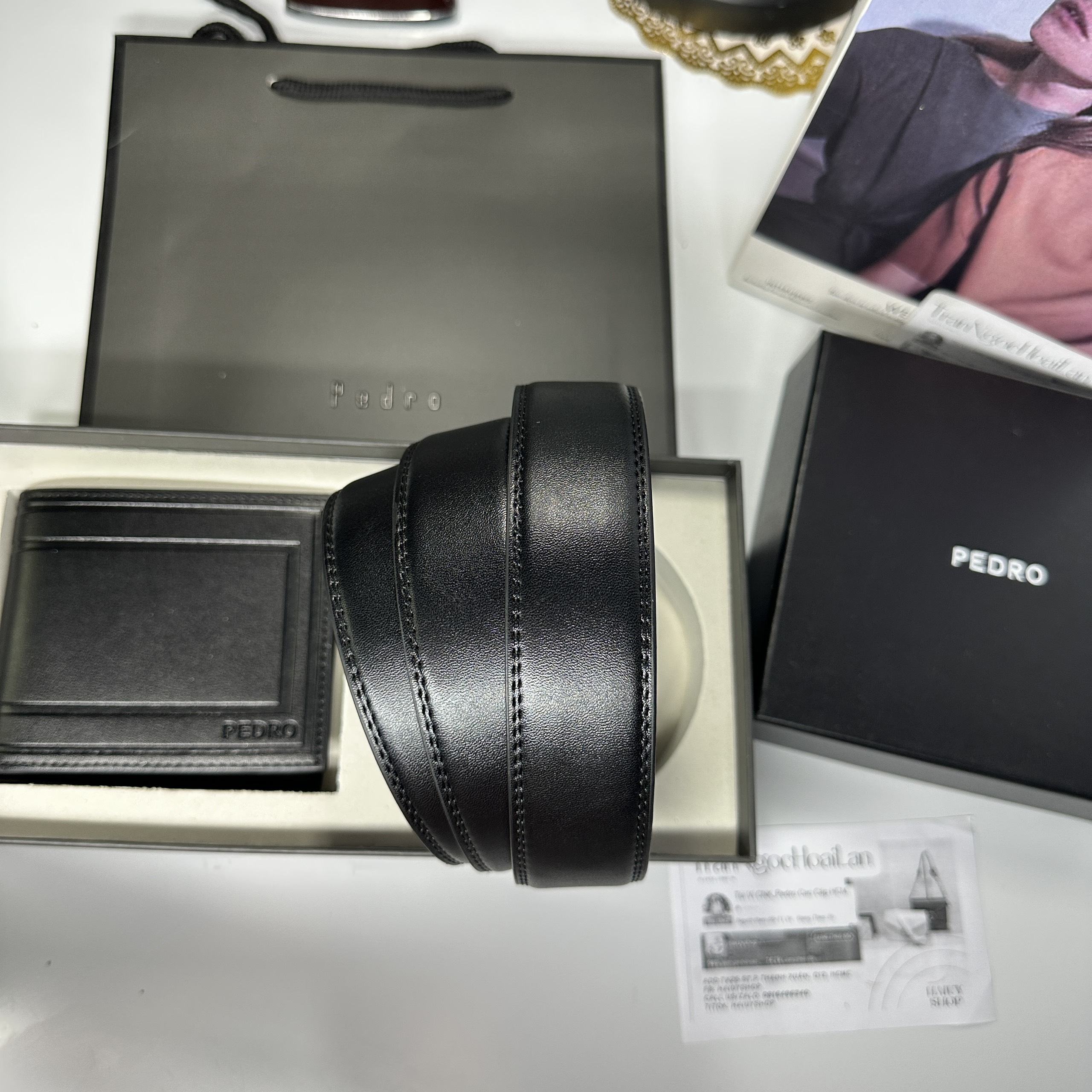 Set ví và thắt lưng nam PEDRO. auth