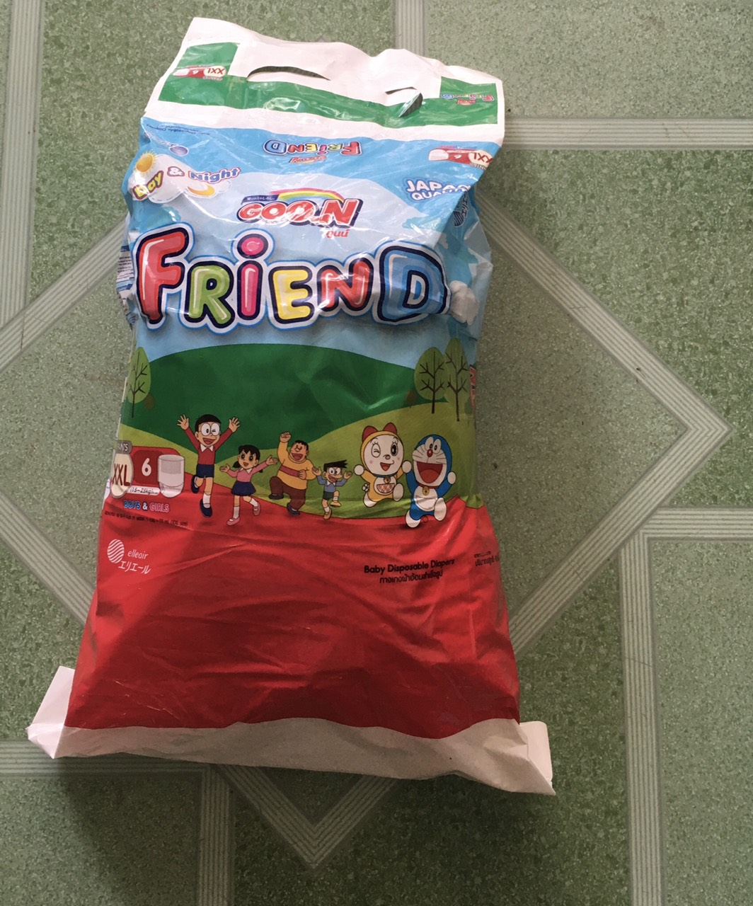Tã quần Goon Friend XXL 6 miếng dùng cho trẻ từ