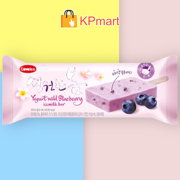 Kem sữa chua việt quất Hàn Quốc Lavelee Yogurt Wild Blueberry Icemilk Bar 85ML