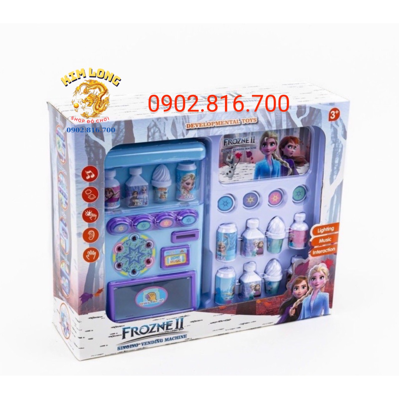 Máy bán nước tự động hình Kitty - Elsa - Heo peppa - Ngựa Pony 1000KT