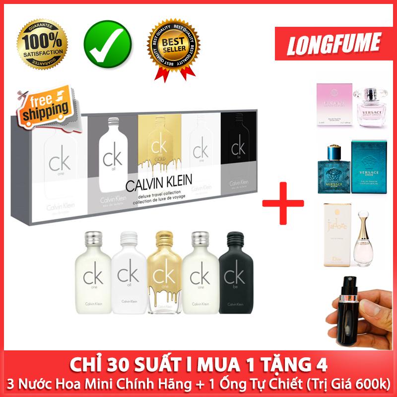 [CHỈ 30 SUẤT ĐẶT TRƯỚC TẶNG KÈM QUÀ VIP TRỊ GIÁ 600K] Set Nước Hoa mini 10ml của hãng CK từ USA 5 Chai cho cả Nam và Nữ - Nước hoa Pháp sỉ lẻ giá tốt