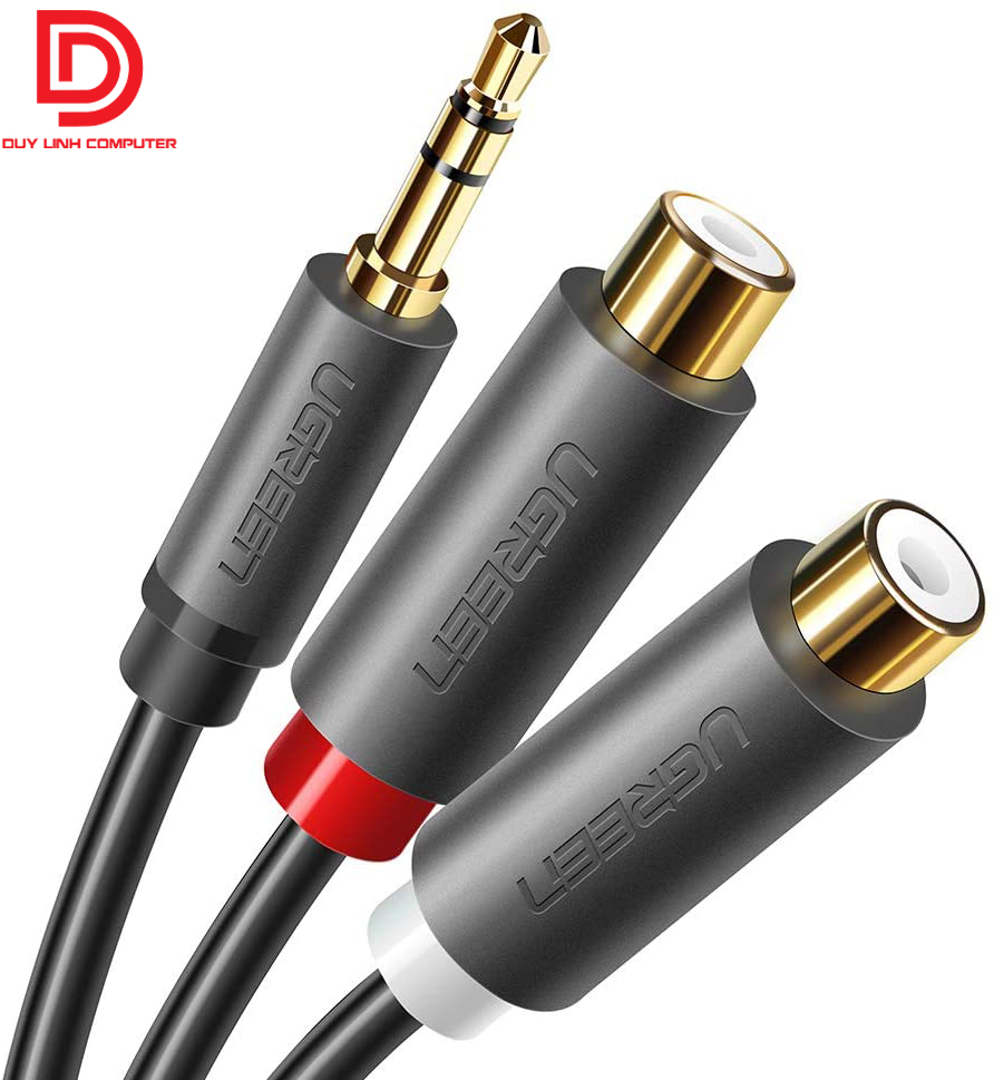 Cáp audio ugreen 10547 - chuyển jack 3,5mm sang 2 hoa sen