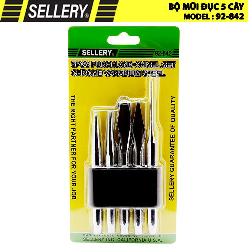 Bộ mũi đục 5 cây sellery 92-842