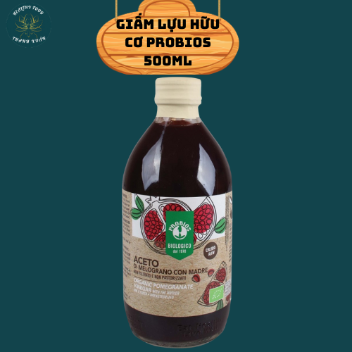 Giấm lựu hữu cơ có giấm cái 500ml probios organic