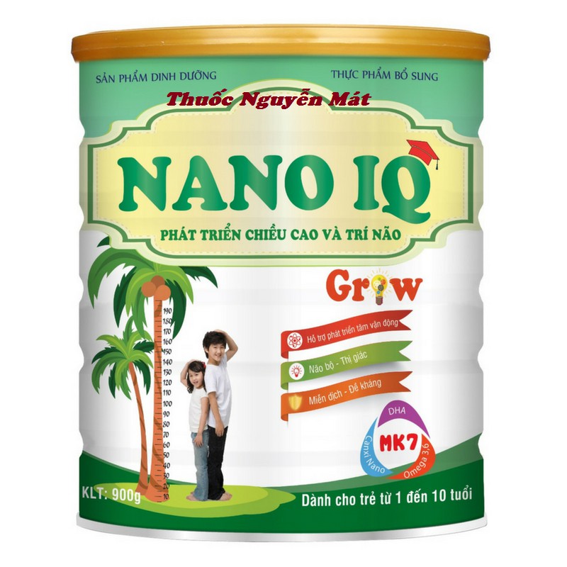 Nano IQ Grow phát triển chiều cao và trí não hộp 900g date mới