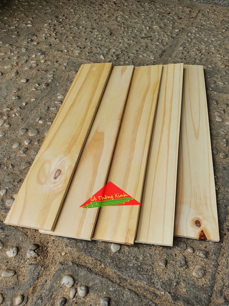 Bó 5 thanh gỗ thông dài 50cm, rộng 10cm, dày 1cm được bào láng 4 mặt phù hợp để trang trí, chế loa bluetooth, DIY