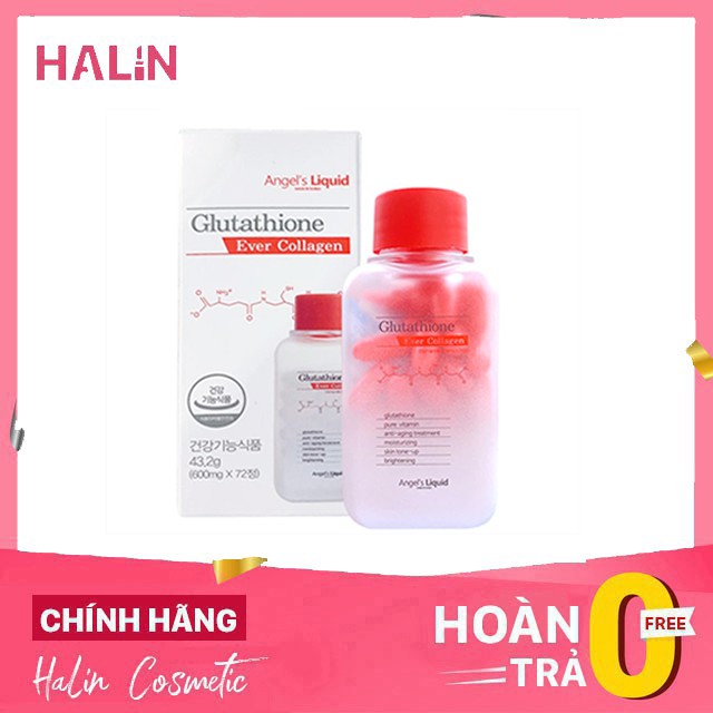 Viên Uống Trắng Da Glutathione Ever Collagen 7Day Angle’S Liquid 35V Halin22 Viên Uống Trắng Da