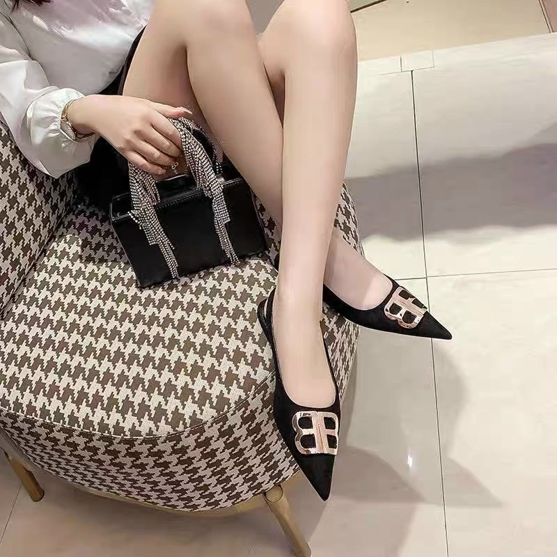 Giày búp bê mũi nhọn khoá bb sd-0325