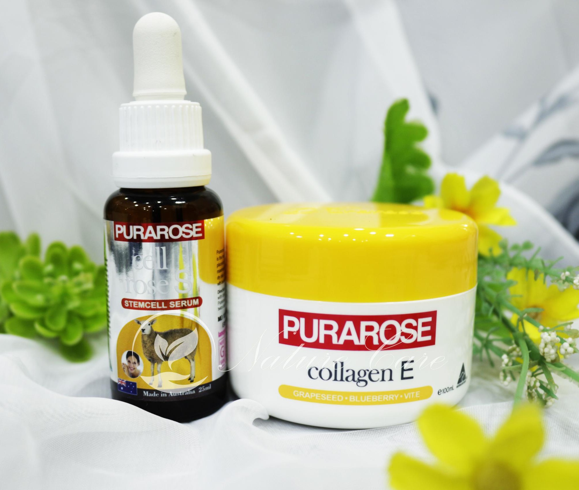 Kem dưỡng da trắng sáng chống lão hóa nhau thai cừu collagen e-purarose collagen e with grapeseed blueberry vit. e 100ml