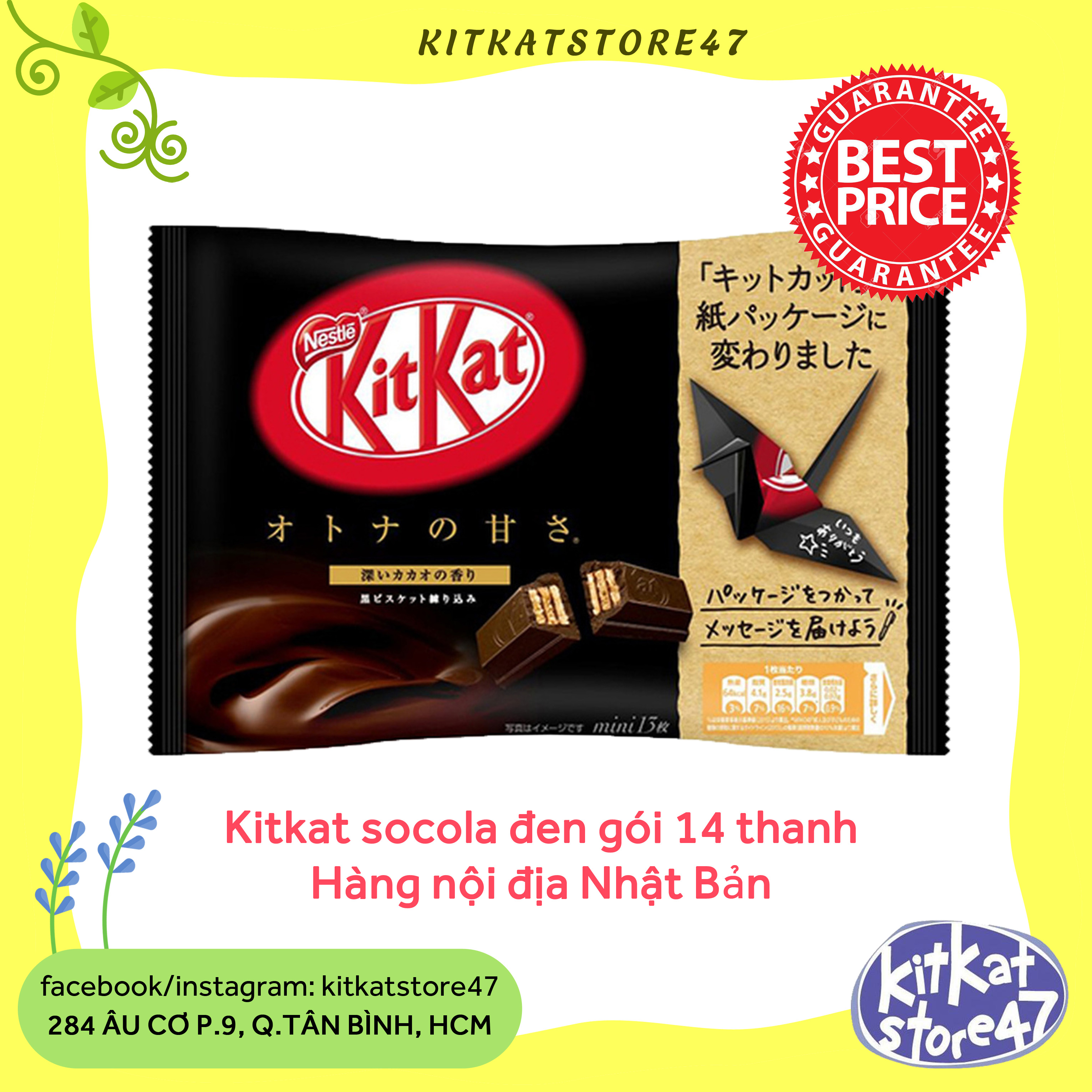 Kitkat socola đen - hàng nội địa nhật bản