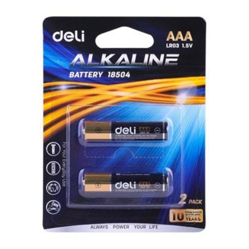 Pin kiềm akaline aa , aaa deli - vỉ 2 viên, 4 viên