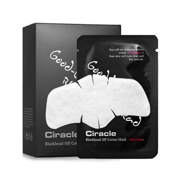 Miếng Dán Hút Mụn Đầu Đen, Sợi Bã Nhờn Ciracle Black Head Cotton Mask 5ml