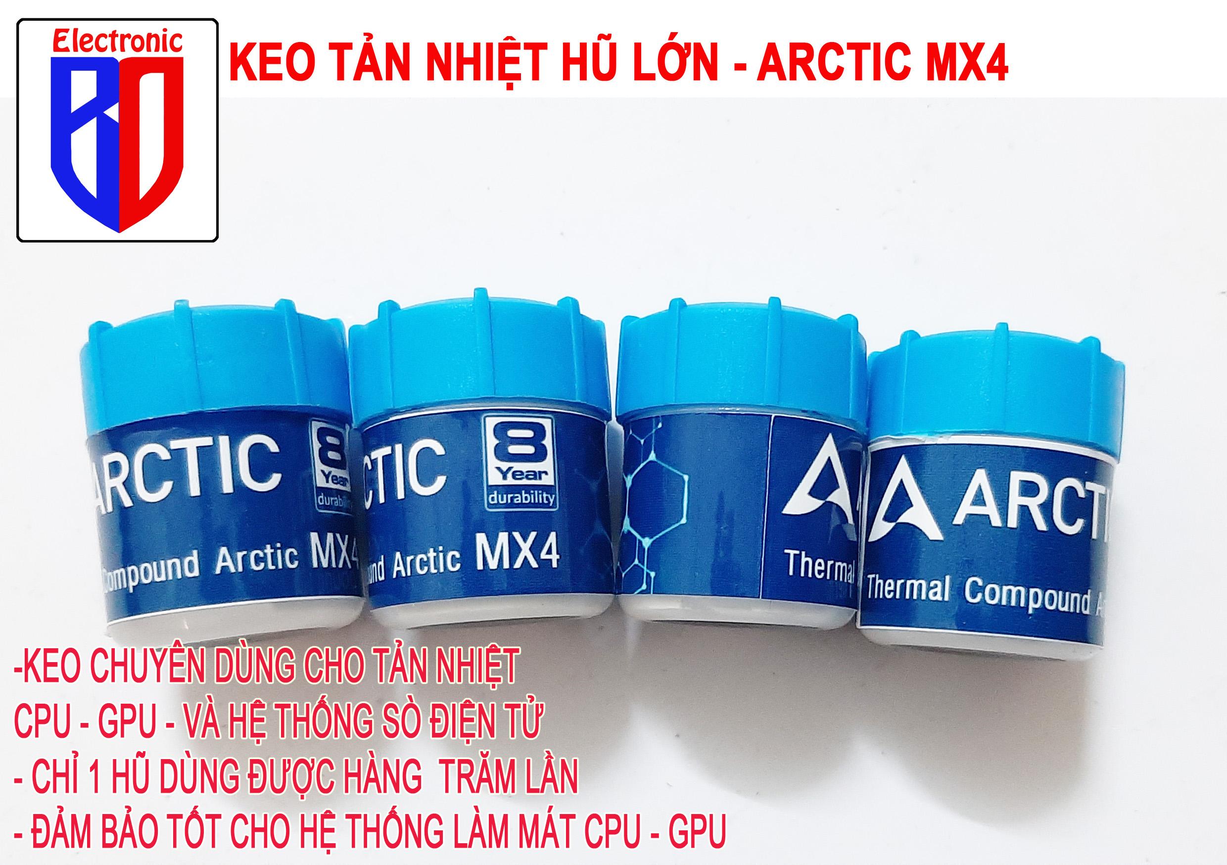 Keo tản nhiệt HŨ LỚN làm mát CPU Arctic MX4  tản nhiệt CPU, card VGA HŨ 25G