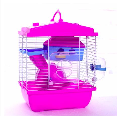 ✅lồng hamster mái chóp 2 tầng 24 x 17 x 30cm