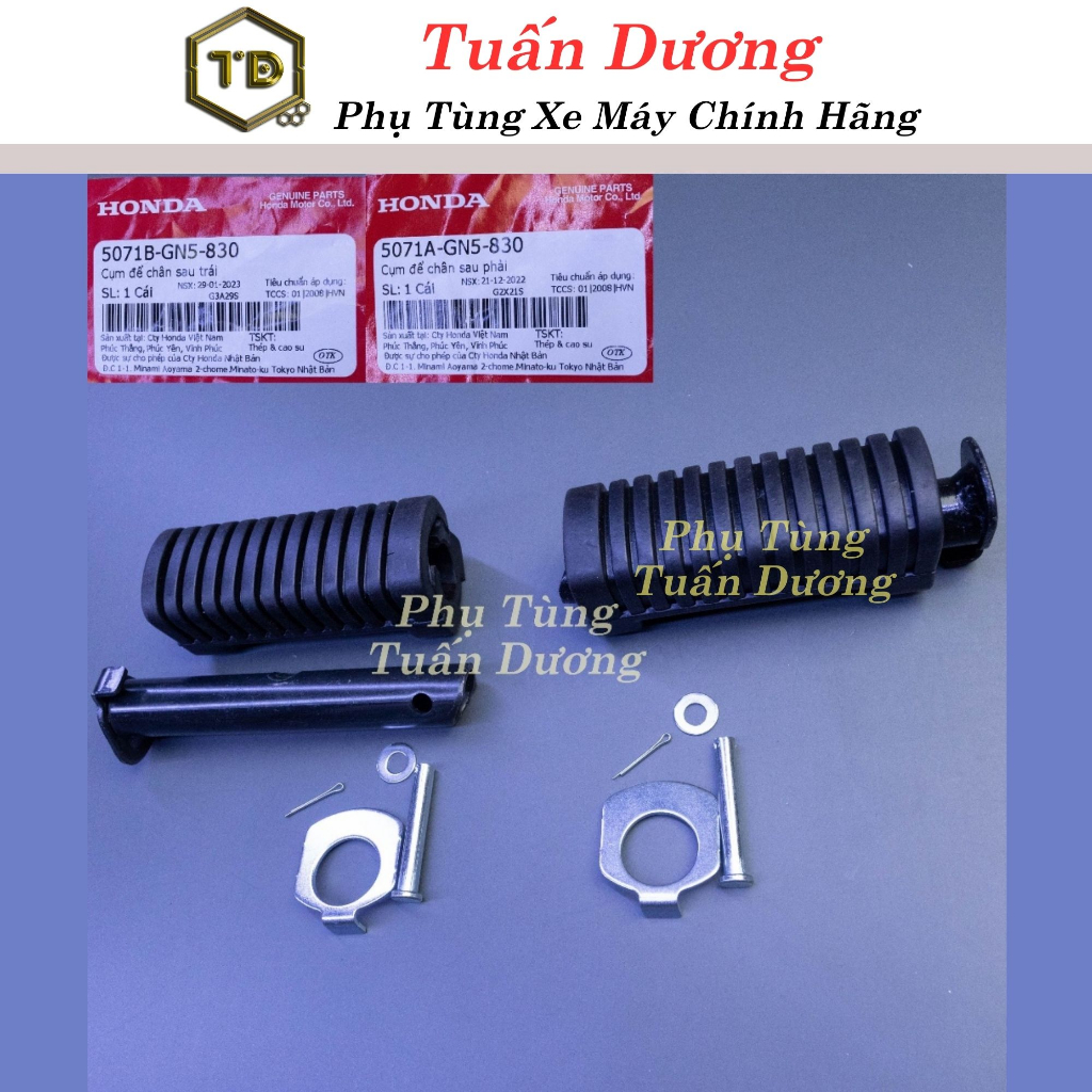 Gác Chân Sau Để Chân Dream Việt Chính Hãng [ Dày Dặn ]- Cao Su Để Chân Sau Lắp Super Dream, Dream Việt Chuẩn Zin Cao Cấp
