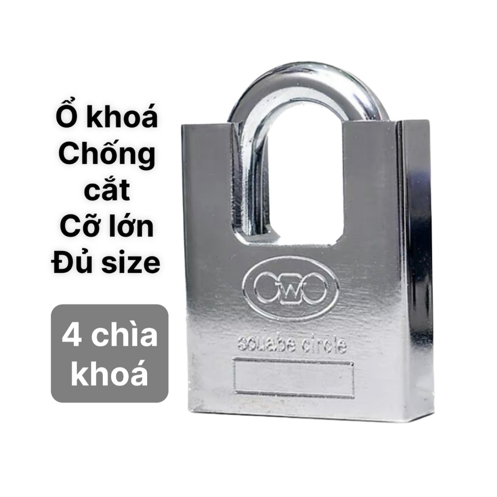 P PMC Khóa Cửa Nhà Ổ Khóa Chống Cắt Trắng Circle