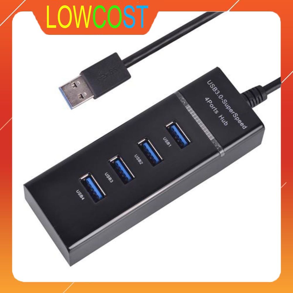 Thiết bị chia usb chuẩn 3.0 tốc độ cao 4 cổng, hub usb 4 port 3.0