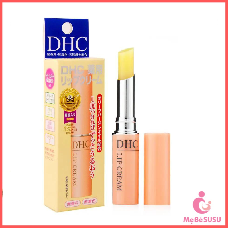 Son dưỡng ẩm môi, ngừa thâm, chống lão hoá môi DHC không màu Lip Cream 1.5g Nhật Bản