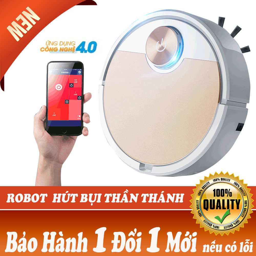 Robot Hút Bụi Lau Nhà, Robot Hut Bui, Robot Lau Nhà. Điều khiển qua app, hút sạch mọi ngóc ngách, có bảo hành. Mua Ngay!