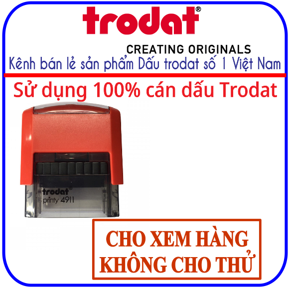 Con dấu Cho xem hàng Không cho thử