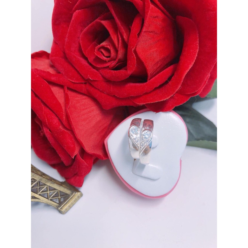 Nhẫn Đôi Bạc Ta - Tim Ghép - TRANG SỨC BẠC TNJ CAM KẾT HÀNG CHUẨN ẢNH, CHẤT LƯỢNG TỐT, PHỤC VỤ TẬN TÌNH, CHU ĐÁO