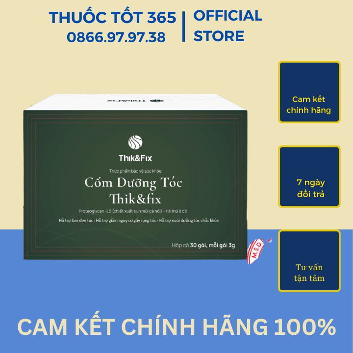 Cốm Uống Thik & Fix - Mọc Tóc Phong Cách Nhật Bản - Cốm Dưỡng Tóc THIK&FIX - Hỗ Trợ Làm Đen Tóc