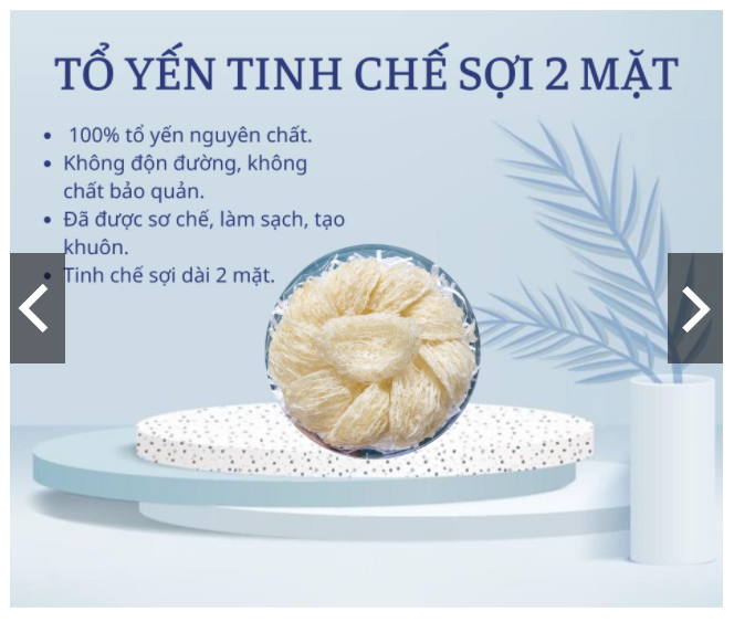 Tổ yến tinh chế sợi 2 mặt 50g