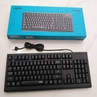 Tặng chuột có dây khi mua phím rapoo nk 1800 mau đen chính hãng