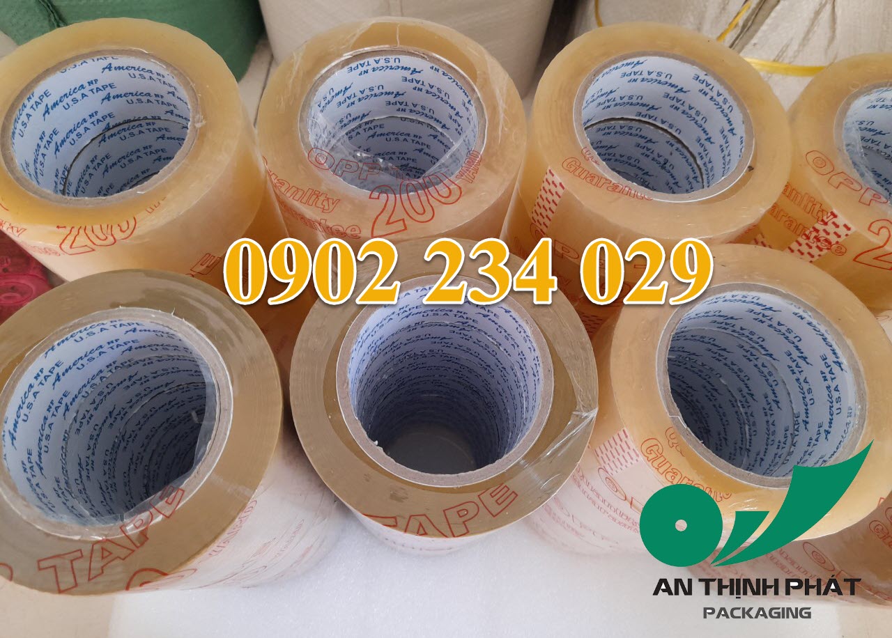 1 cây băng keo 200y 5f gồm 6 cuộn dai chắc