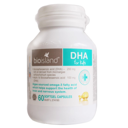 [ Hàng Chính Hãng ] Viên uống bổ sung DHA Bioisland For Kid 60 viên
