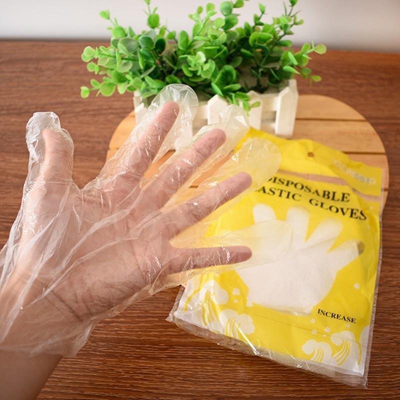 Găng Tay Nilon Sử Dụng 1 Lần (Bịch 100 cái)