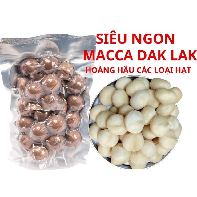 1kg Hạt Macca Sạch DakLak, Mắc ca Đăk Lăk hạt nứt vỏ, loại đặc biệt ngon giòn, có chứng nhận ATVSTP, Size trung