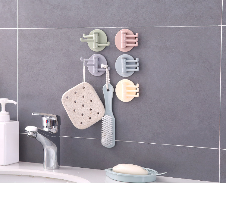 Móc treo đồ dán tường 3 chấu đa năng h063