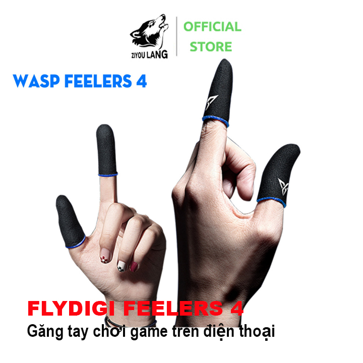 [ THẾ HỆ 4 ] Flydigi Wasp Feelers 4 Găng tay chơi game Mobile siêu nhạy, siêu co dãn, siêu mỏng nhẹ như chơi tay trần, Bao tay chơi Game, Ngón tay chơi game - Hãng phân phối chính thức