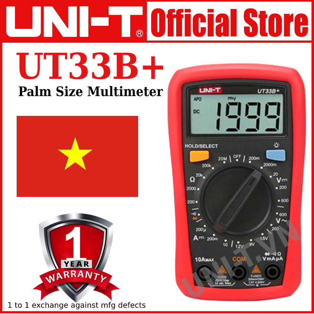 [HCM]UNI-T UT33B+ UT33C+ UT33D+ UT33A+ Palm Size Multimeter