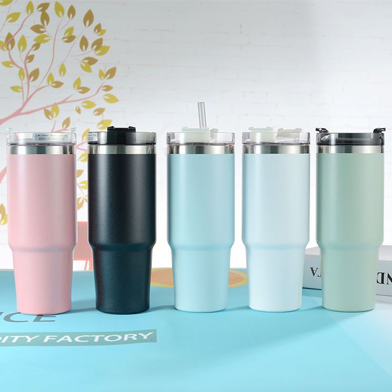 LY GIỮ NHIỆT CHÂN KHÔNG 2 LỚP_Kèm ống hút 600ml_NHIỀU MÀU_Bình cách nhiệt chân không bình giữ nhiệt bình nước thể thao bằng thép, Ly thái lan, Bình nước giữ nhiệt, Bình đựng nước bình giữ nhiệt